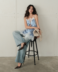 TUBYCATU | ÁO 2 DÂY LỤA PHỐI REN JOYCE LACE TOP