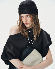 TUBYCATU | ÁO LỆCH VAI SERA BLACK TOP