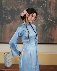 TUBYCATU | ÁO DÀI LAM NGỌC (Không kèm quần)