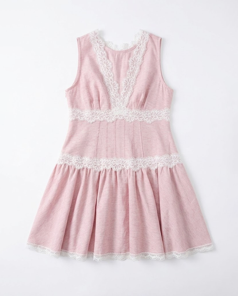 TUBYCATU | ĐẦM XOÈ PHỐI REN THÊU EMILY DRESS