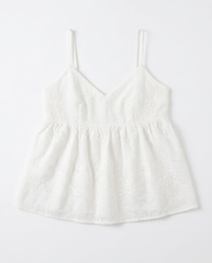 TUBYCATU | ÁO HAI DÂY PEPLUM THÊU HOA CỘT NƠ SAU (Freesize)