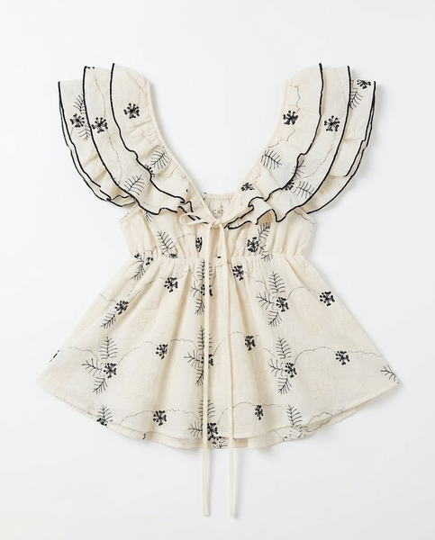 TUBYCATU | ÁO FLORA RUFFLE COLLAR