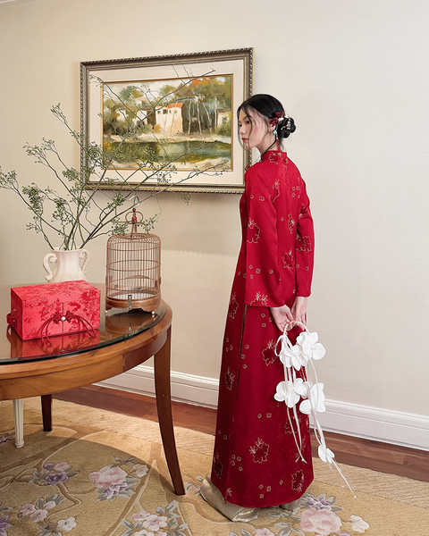 TUBYCATU | ÁO DÀI DIỄM HOA (KHÔNG KÈM QUẦN)