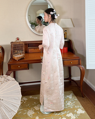 TUBYCATU | ÁO DÀI LIÊN TÂM HỒNG (KHÔNG KÈM QUẦN)