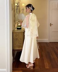 TUBYCATU | SET THANH ĐIỆP (ĐẦM LỤA + ÁO VOAN TƠ)