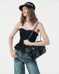 TUBYCATU | ÁO ROSA LACE CORSET TOP