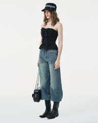 TUBYCATU | ÁO ROSA LACE CORSET TOP