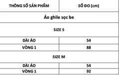 TUBYCATU | Áo ghile sọc be