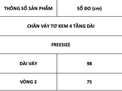 TUBYCATU | CHÂN VÁY TƠ KEM 4 TẦNG DÀI