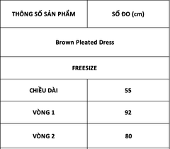 TUBYCATU | Brown Pleated Dress kèm quần (Limited)