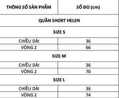 TUBYCATU | QUẦN SHORT HELEN