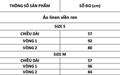 TUBYCATU | Áo linen viền ren