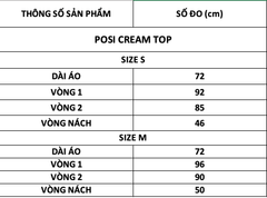 TUBYCATU | POSI CREAM TOP (Limited)