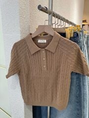 TUBYCATU | ÁO DỆT KIM VẶN THỪNG POLO BASIC TEE