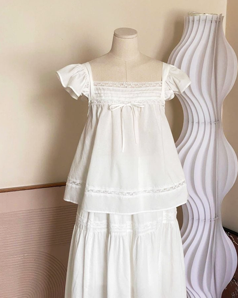 TUBYCATU | Áo Nana White Top