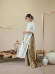 TUBYCATU | Quần lụa áo dài ống xuông nhiều màu