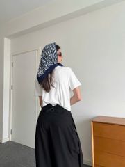 TUBYCATU | BLACK FLOW WRAP TROUSERS