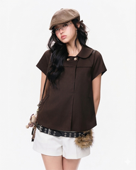TUBYCATU | QUẦN NGẮN EDEN BLACK SHORT (Không kèm belt và phụ kiện)