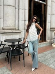 TUBYCATU | ÁO REN CỔ YẾM LUNA VELI TOP