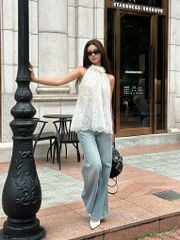 TUBYCATU | ÁO REN CỔ YẾM LUNA VELI TOP