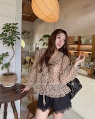 TUBYCATU | Brown Dot Top