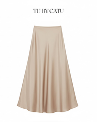 TUBYCATU | SATIN MIDI SKIRT