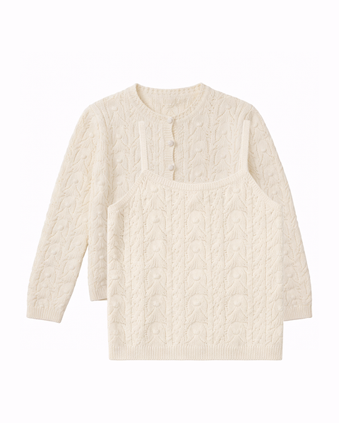 TUBYCATU | ÁO LEN VẶN THỪNG MILKY KNIT SET