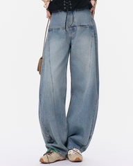 TUBYCATU | QUẦN JEANS WIDE LINE CURVE