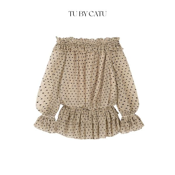TUBYCATU | Đầm Brown Heart Set (Kèm quần bảo hộ)