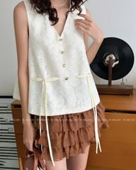 TUBYCATU | Sophie begie lace top