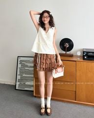 TUBYCATU | Sophie begie lace top