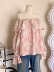 TUBYCATU | Pink Flower Top