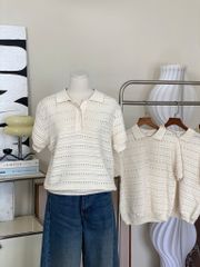 TUBYCATU | Soft Begie Polo Top