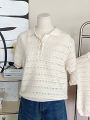 TUBYCATU | Soft Begie Polo Top