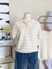 TUBYCATU | Soft Begie Polo Top