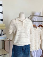 TUBYCATU | Soft Begie Polo Top