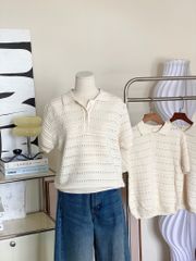 TUBYCATU | Soft Begie Polo Top