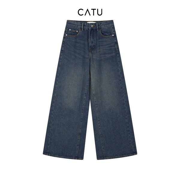 TUBYCATU | QUẦN JEAN ỐNG SUÔNG BLUE WASH
