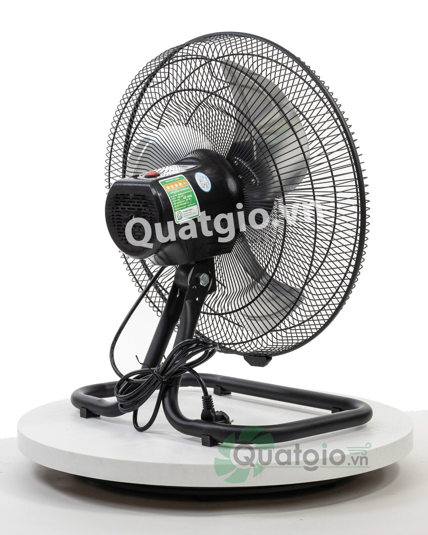 Quạt sàn công nghiệp Deton CF-45G - 75W ( Sơn đen / Xi mạ )