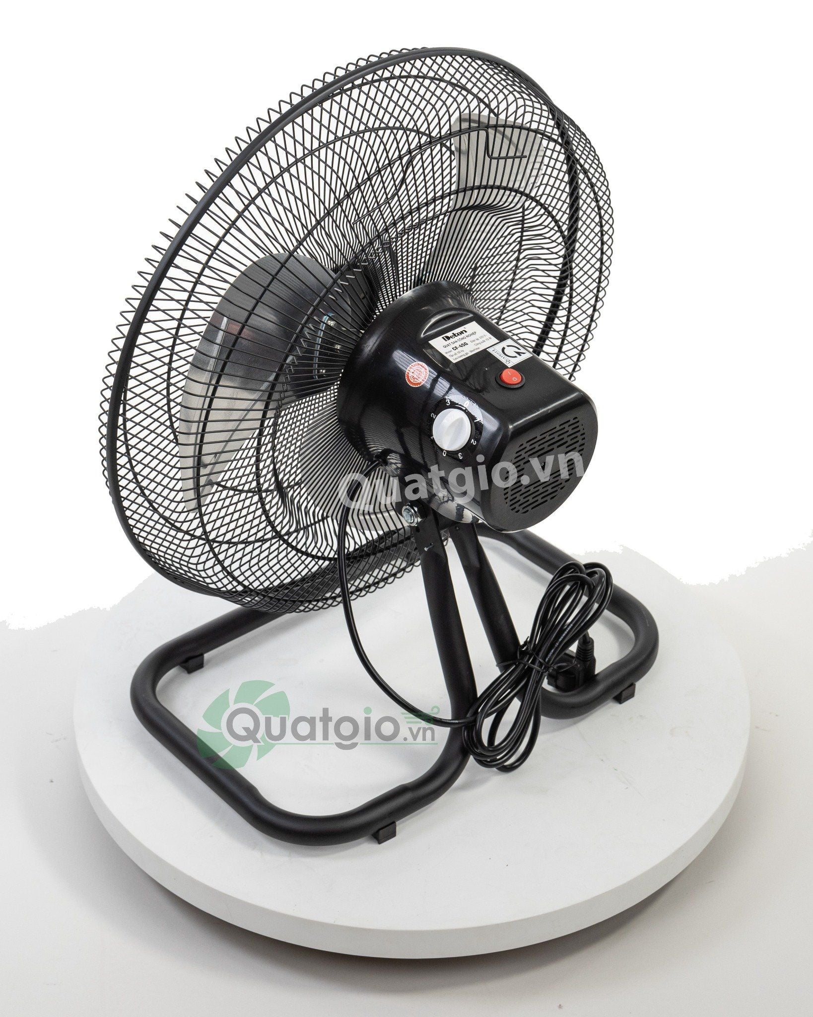 Quạt sàn công nghiệp Deton CF-45G - 75W ( Sơn đen / Xi mạ )
