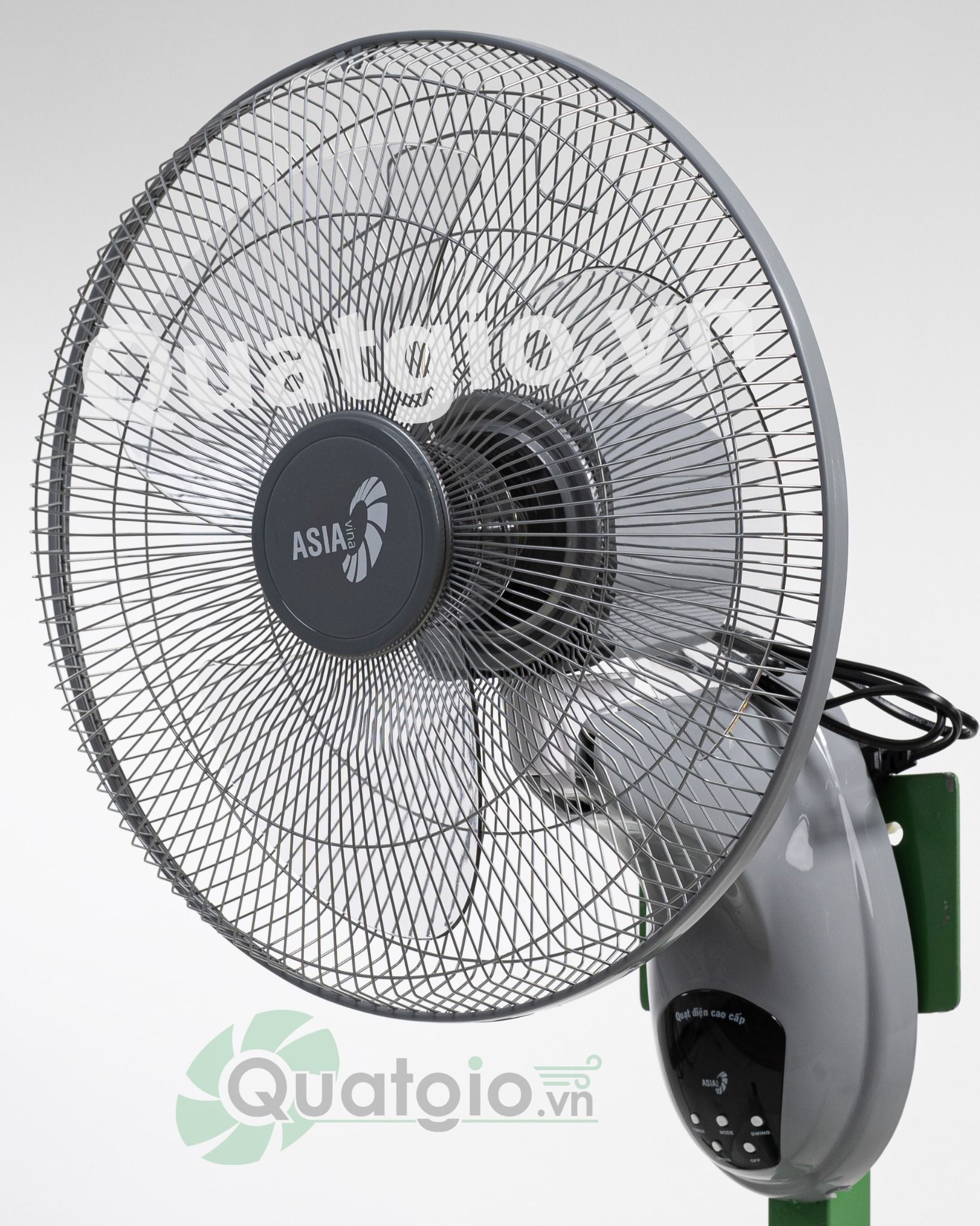Quạt treo tường có điều kiển ASIA VY3779E0 - 55w - Xám