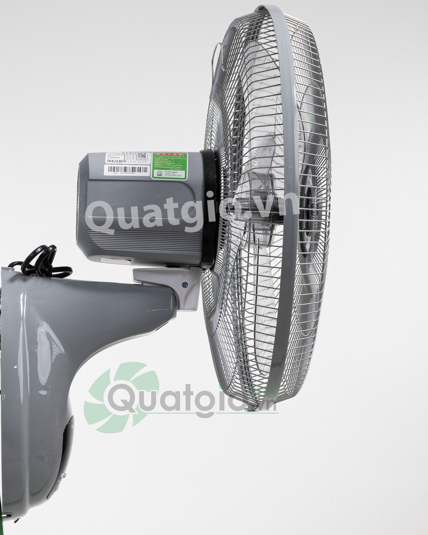 Quạt treo tường có điều kiển ASIA VY3779E0 - 55w - Xám