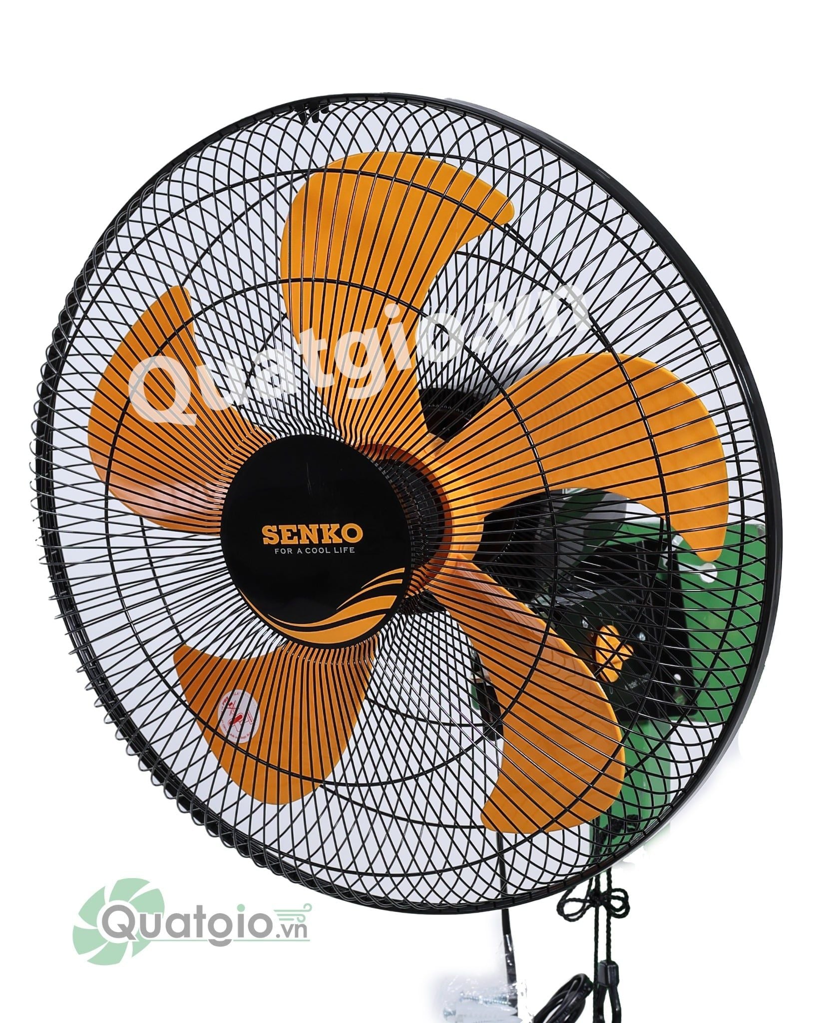 [ New 2026 ] Quạt treo Senko TC1623 - 60W - 2 Dây giật (Đen cam/Kem nâu)