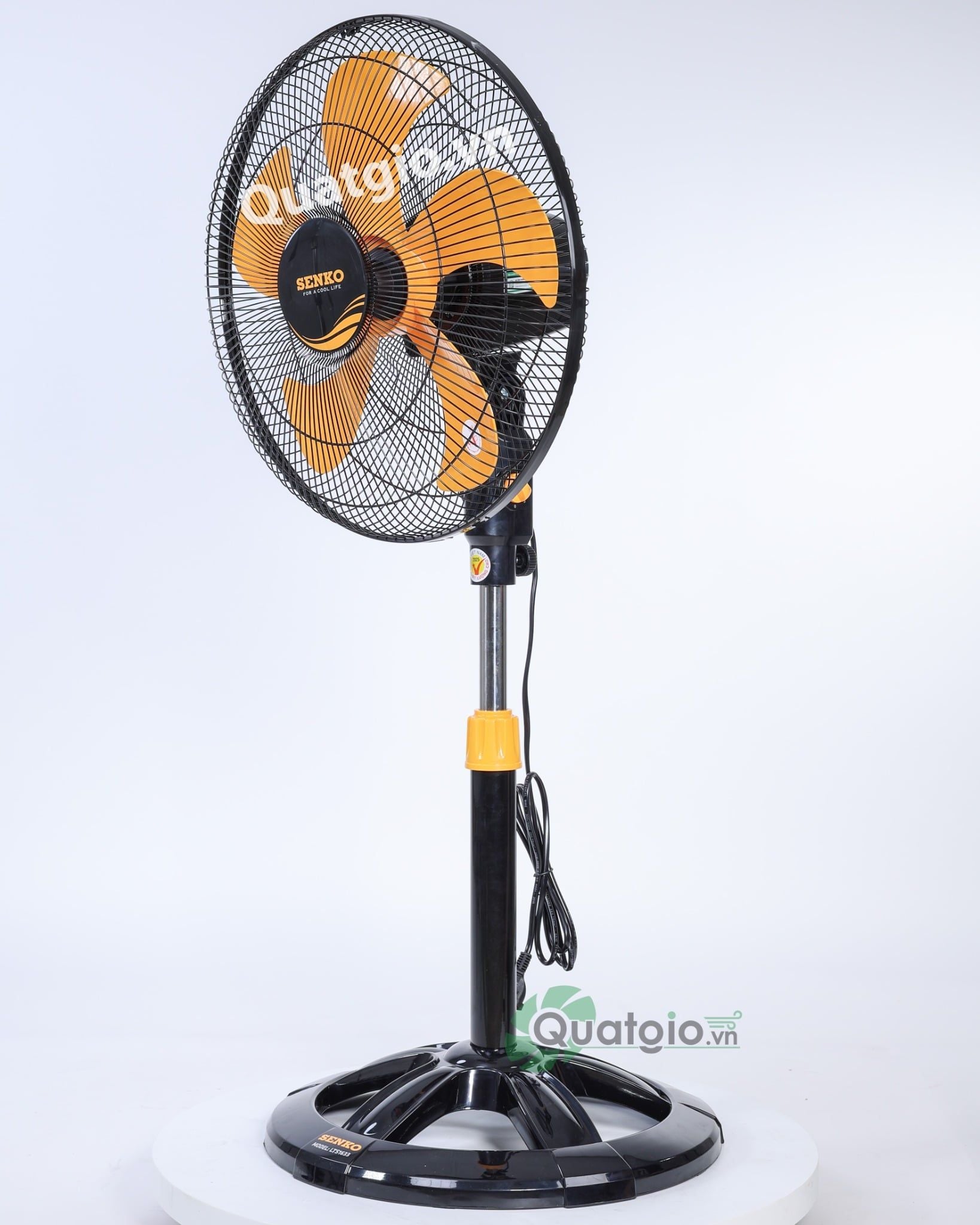 [ New 2026 ] Quạt lửng Senko LTS1633 - 60W - (Đen cam/Kem nâu)