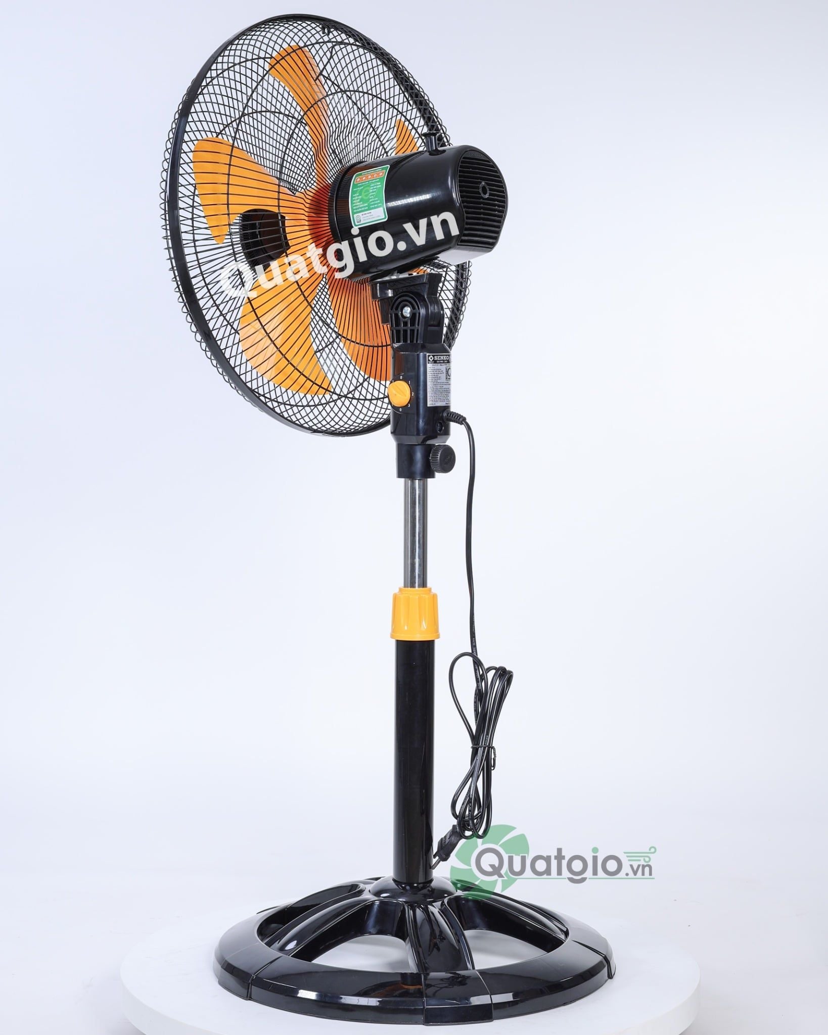 [ New 2026 ] Quạt lửng Senko LTS1633 - 60W - (Đen cam/Kem nâu)