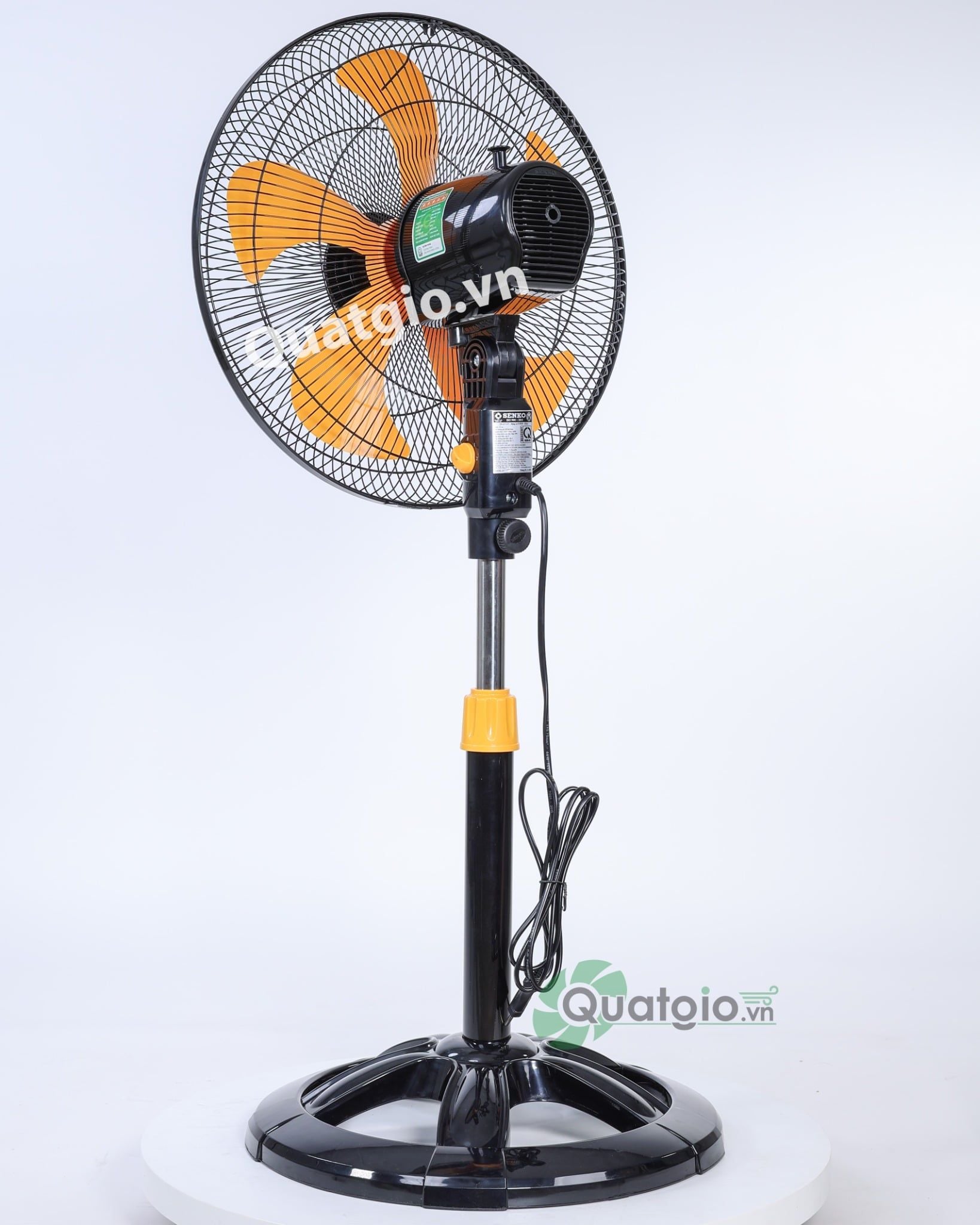 [ New 2026 ] Quạt lửng Senko LTS1633 - 60W - (Đen cam/Kem nâu)