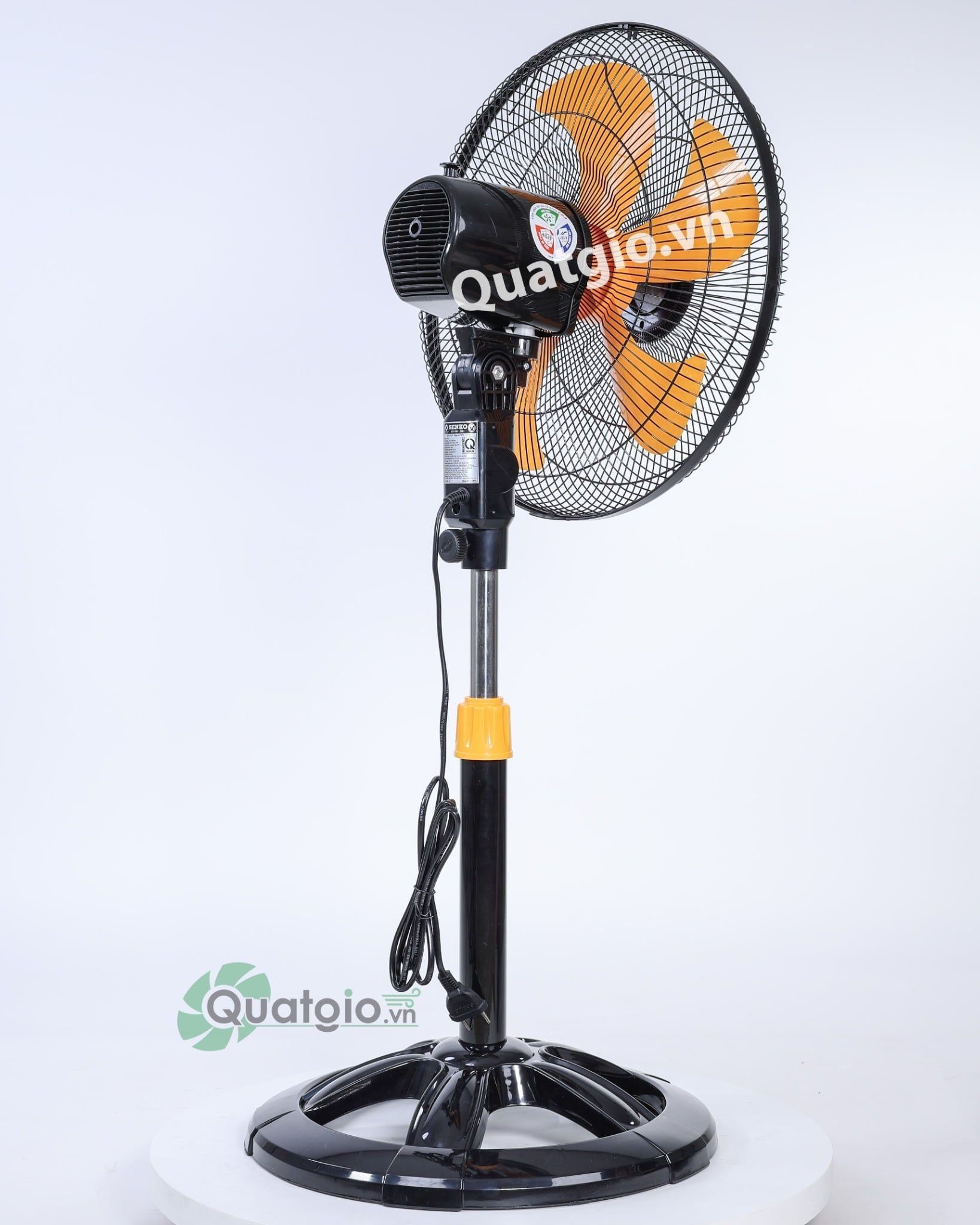 [ New 2026 ] Quạt lửng Senko LTS1633 - 60W - (Đen cam/Kem nâu)