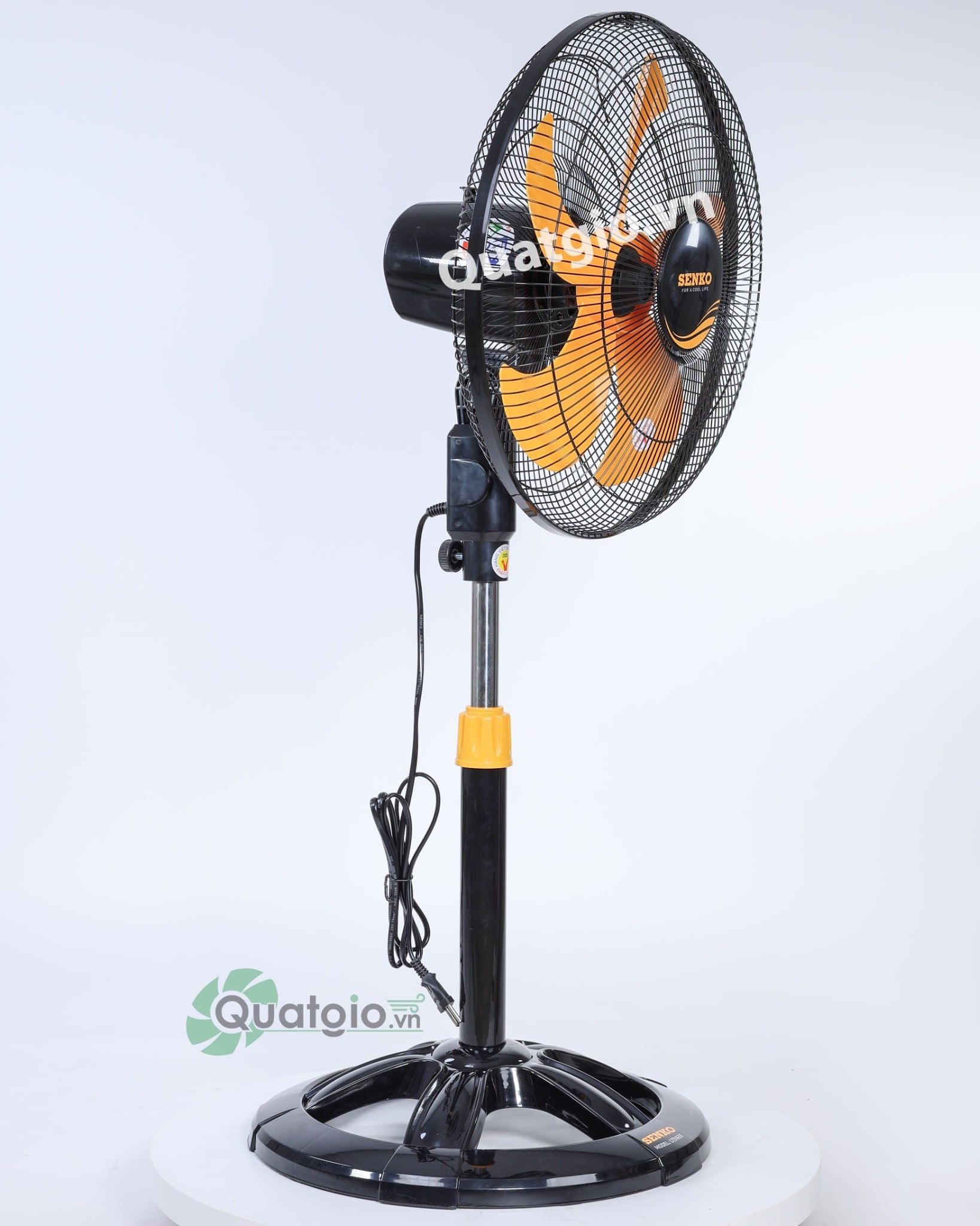 [ New 2026 ] Quạt lửng Senko LTS1633 - 60W - (Đen cam/Kem nâu)