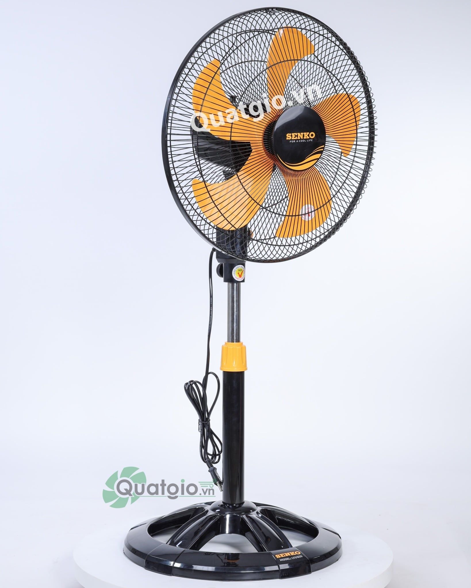 [ New 2026 ] Quạt lửng Senko LTS1633 - 60W - (Đen cam/Kem nâu)