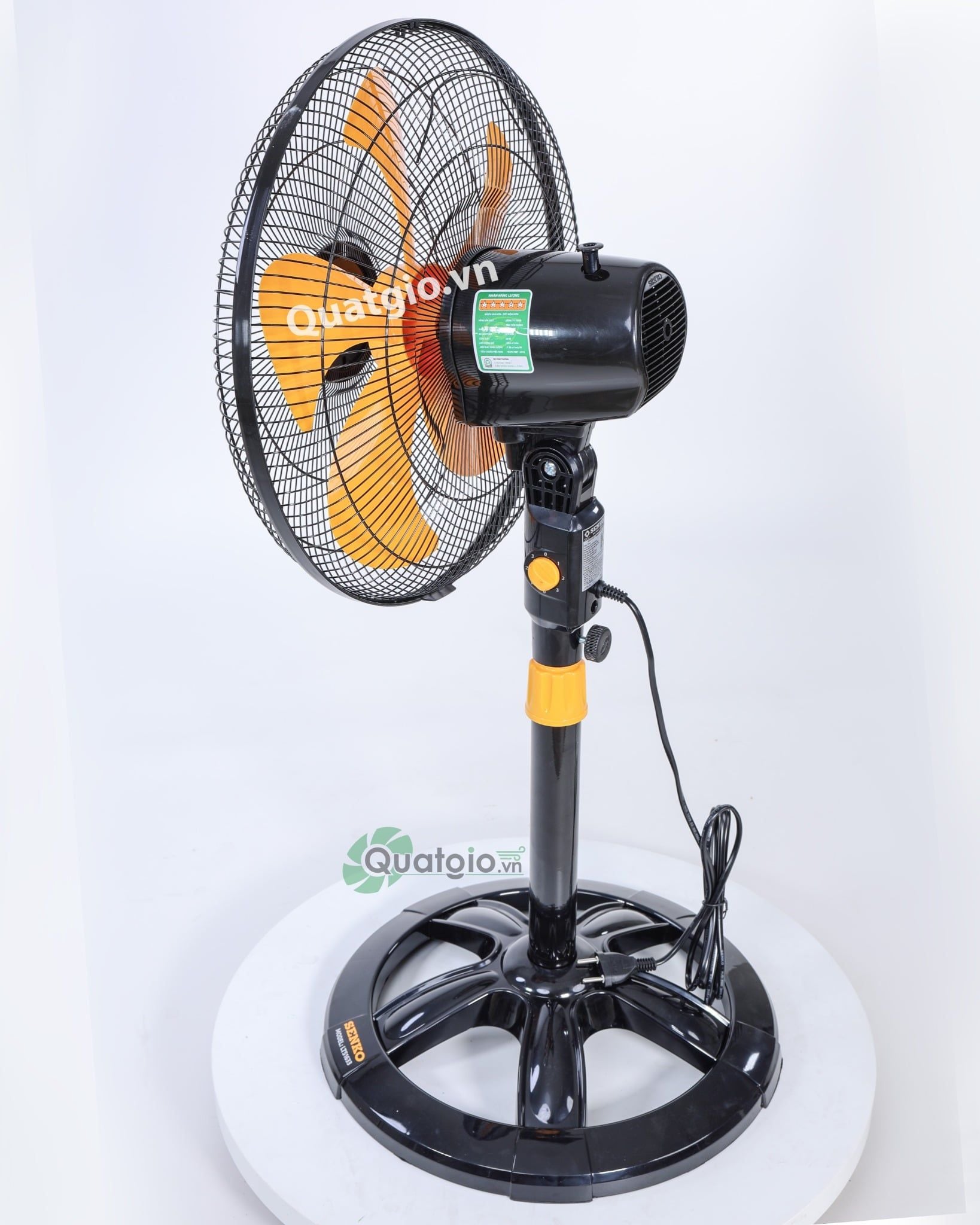 [ New 2026 ] Quạt lửng Senko LTS1633 - 60W - (Đen cam/Kem nâu)